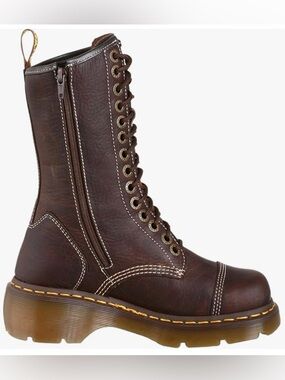 Vintage Dr. Martens Dark Brown Leather Boots